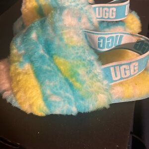 UGG Fluffy Tie-Dye Slippers
